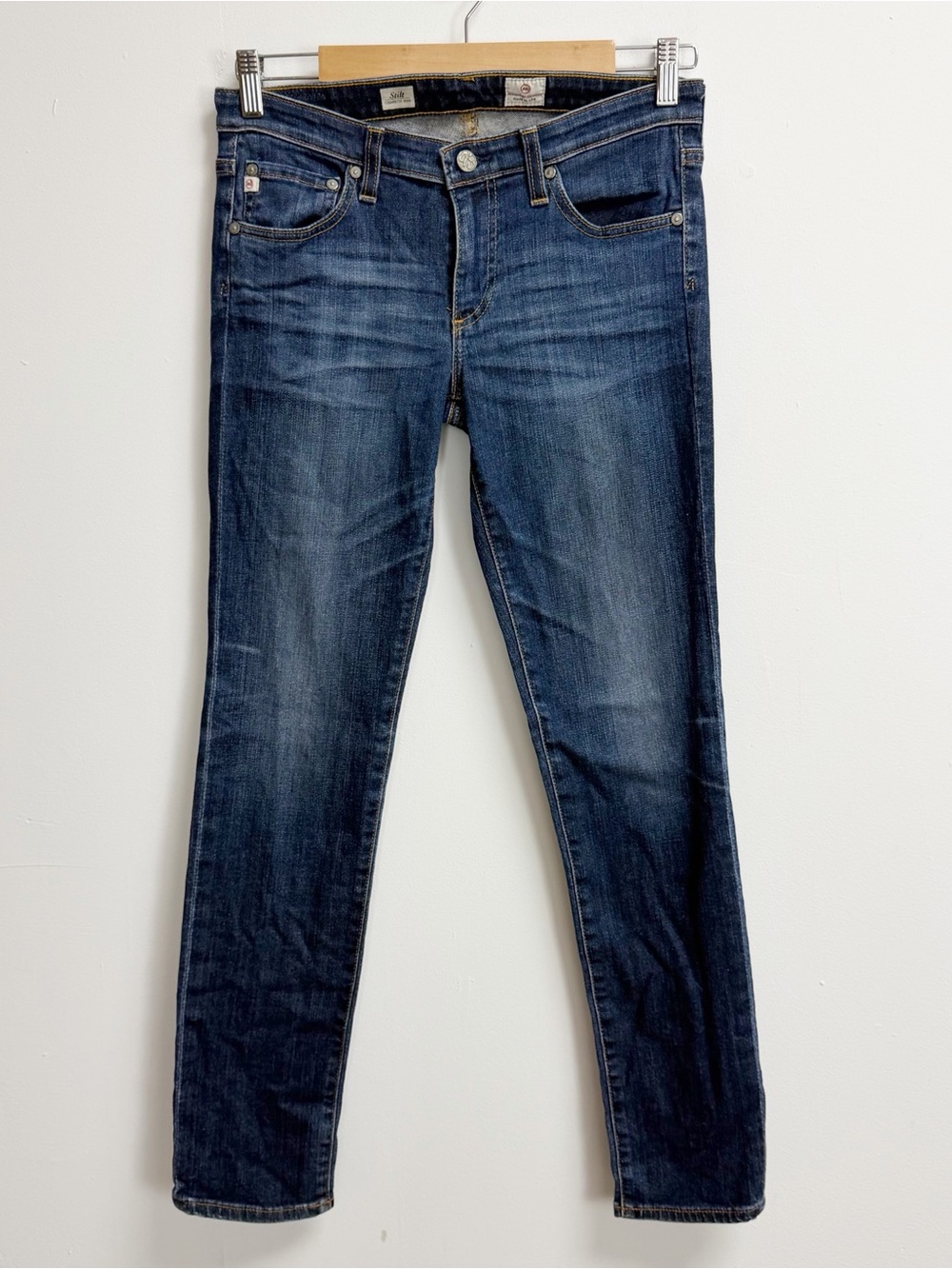 AG Adriano Goldschmied Jeans Womens 28R Stilt Cigarette Skinny Cotton Blend